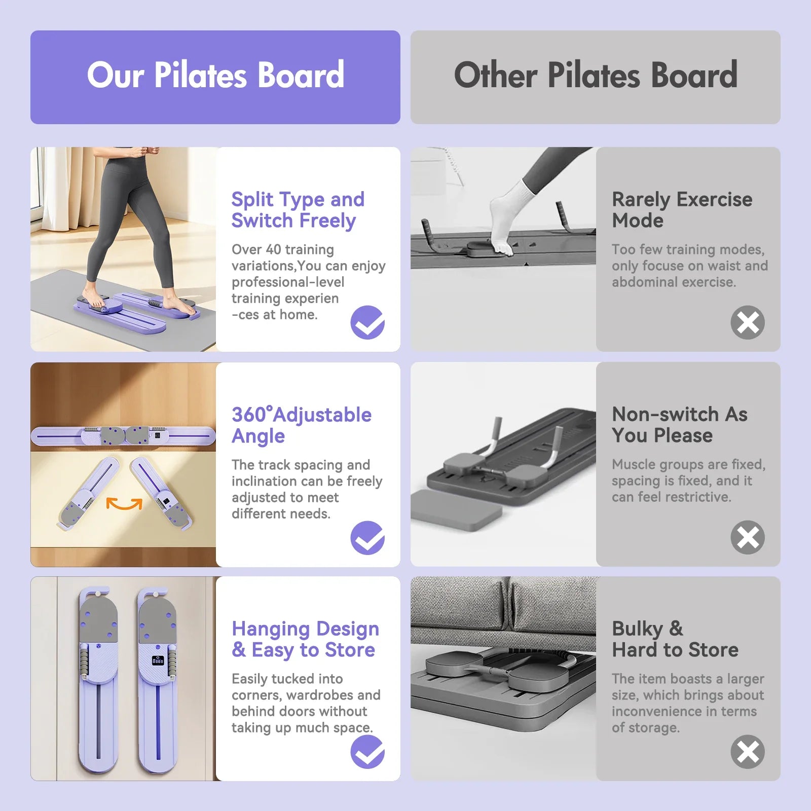 Portable Pilates Ski Board Trainer